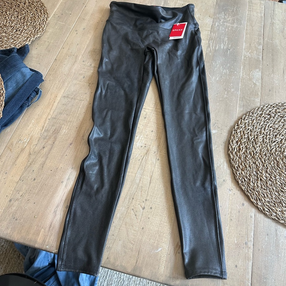 Spanx faux leather leggings